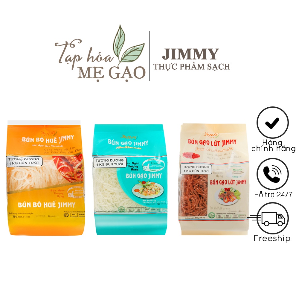 Bún Gạo Lứt Sạch Jimmy Food, Bún Tươi 250g