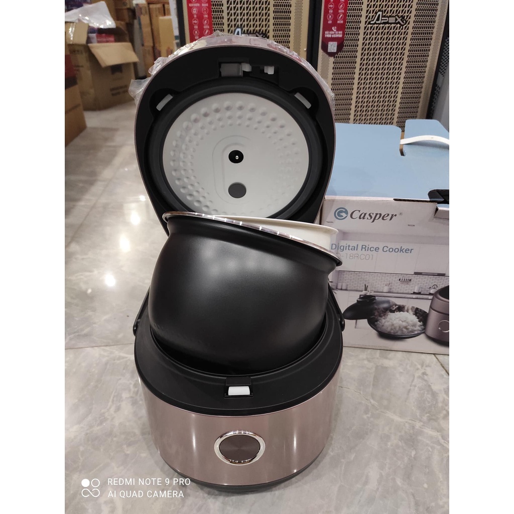 Nồi cơm điện Casper 1,8l cơm ngon BH 24 tháng