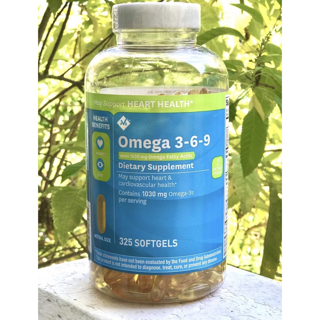 [CHÍNH HÃNG] Viên uống Omega 369 Member's Mark 325 viên của Mỹ