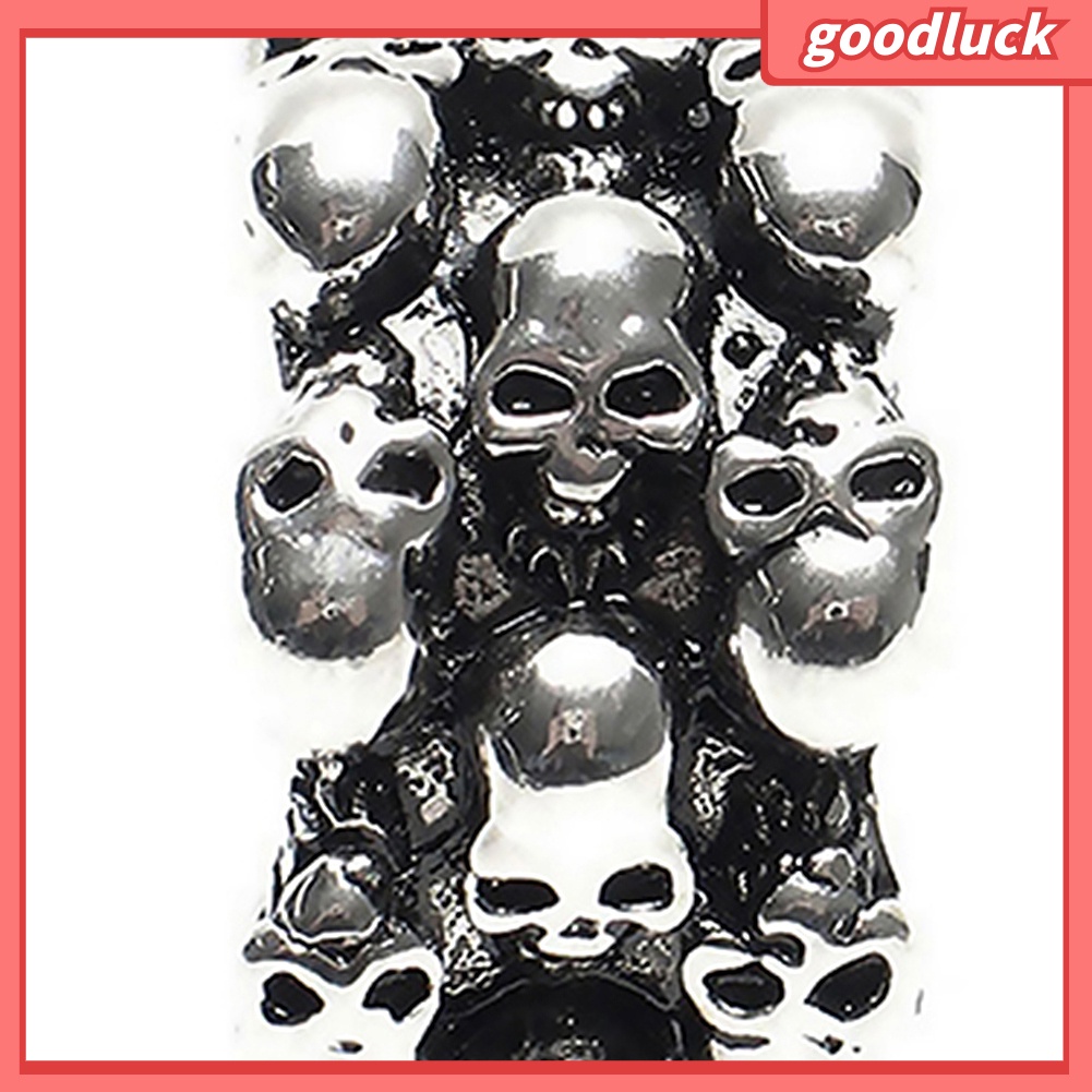 Nhẫn hình đầu lâu bằng thép không gỉ phong cách gothic cá tính cho nam