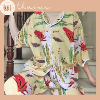 Đồ bộ lụa mặc nhà thoáng mát giá rẻ