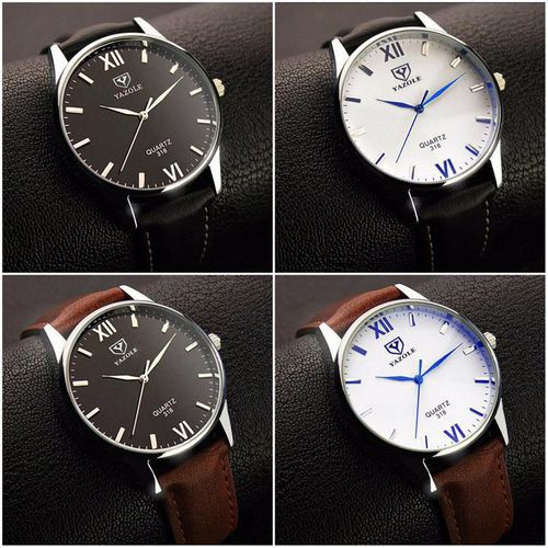 Đồng Hồ Nam Yazole 318 Thời Trang Dây Da Năng Động | BigBuy360 - bigbuy360.vn