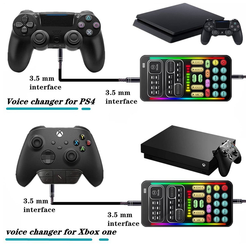 Micro Cầm Tay Thay Đổi Giọng Nói Với Hiệu Ứng Âm Thanh Đa Năng Cho Điện Thoại / Xbox / Switch (I900)