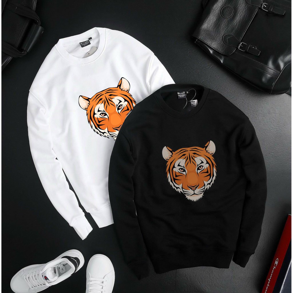 ÁO SWEATER ĐÔI HÌNH CON HỔ chất NỈ DA CÁ XỊN ĐẸP. ĐỘC LẠ AOTHUN268