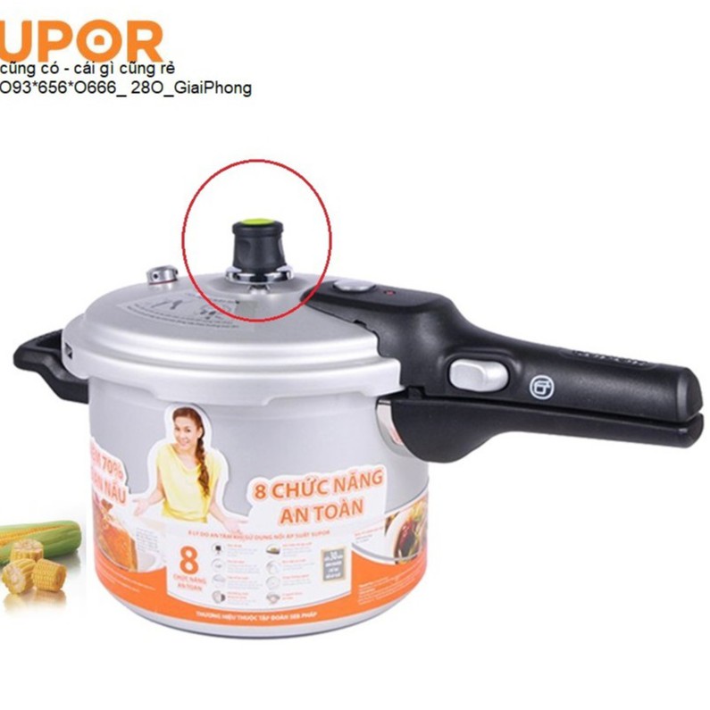 Van nồi áp suất Supor Chính Hãng - van xả nồi áp xuất 1 tay cầm -giadungthongminhhn84