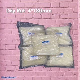Dây rút nhựa 4*180mm ( ĐÓNG GÓI 1 BỊCH GỒM 500 SỢI DÂY RÚT )