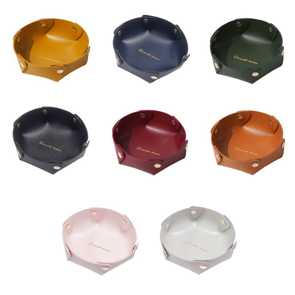 Hộp Da PU Đựng Chìa Khóa/Trang Sức Để Bàn Nhiều Màu Sắc Phong Cách Bắc Âu