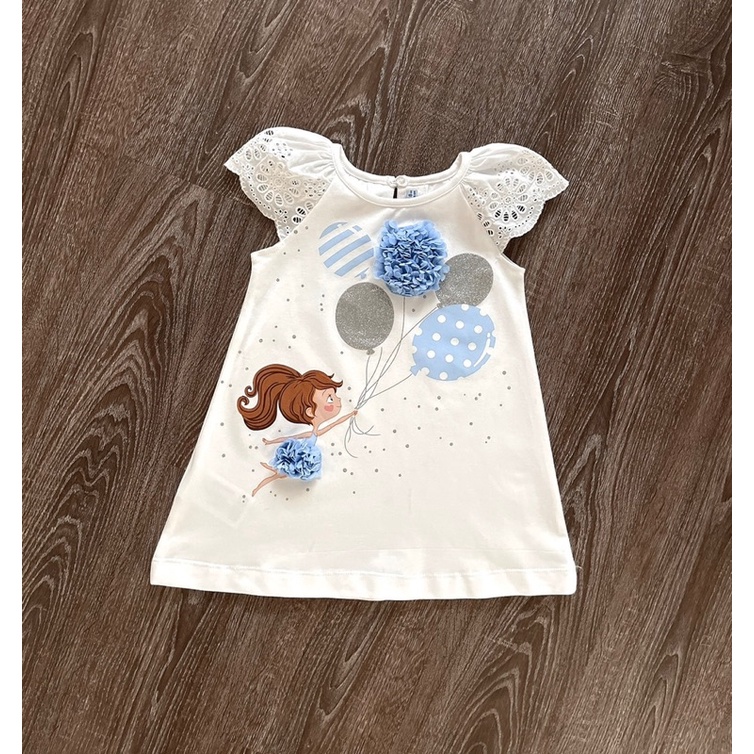 Váy Mayoral xuất dư xịn mịn dáng A suông cho bé gái từ 6-36 tháng