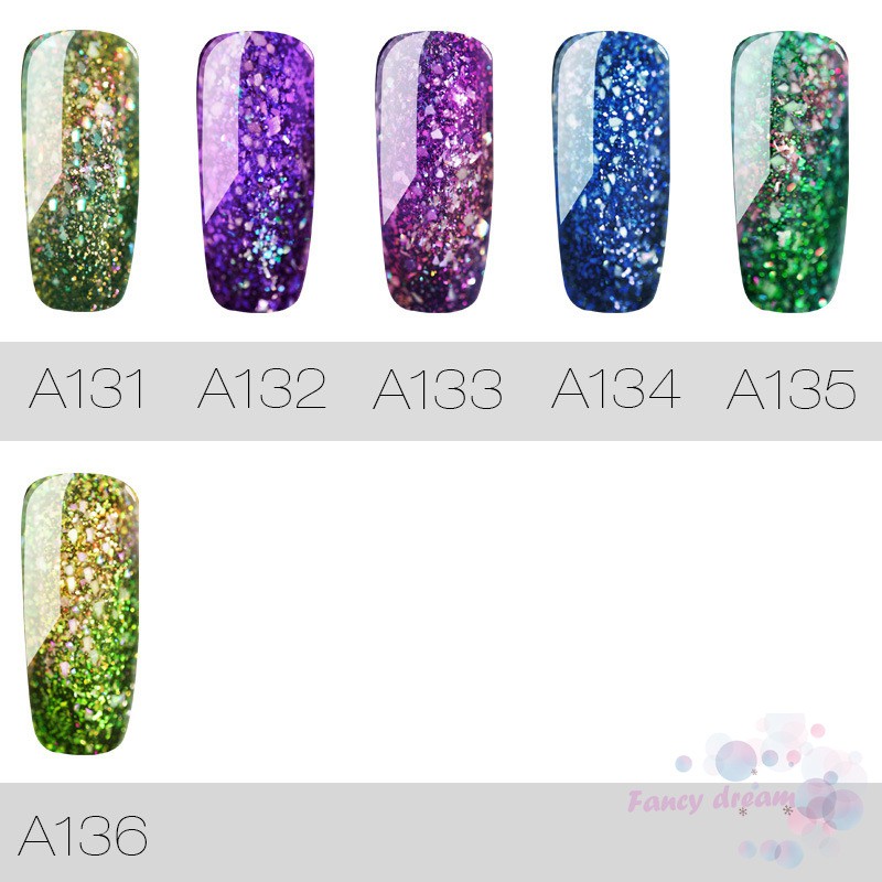 Sơn bóng trang trí móng 7ml phối nhũ đẹp mắt