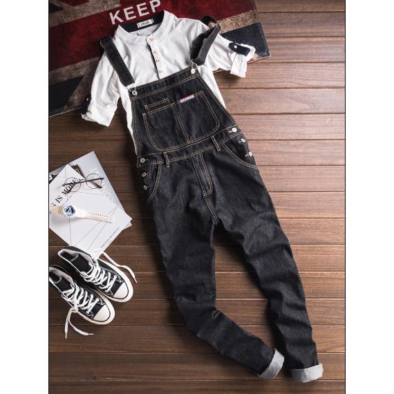Japanese retro cowboy rompers pants overalls men's and women's overalls