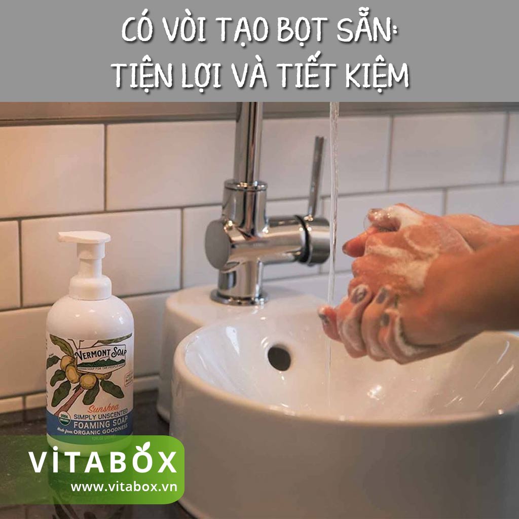 Vermont Soap - Xà Bông Tạo Bọt Hữu Cơ - USDA Organic Sunshea Foaming Soap - 355ml | BigBuy360 - bigbuy360.vn