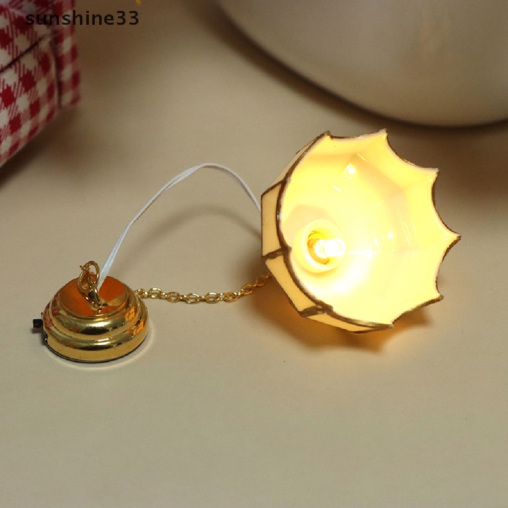 Bộ Đèn Trần Mini Tỉ Lệ 1: 12 Cho Nhà Búp Bê