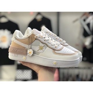 🤗 (BOX - PHỤ KIỆN) GIÀY AF SHADOW hoa cúc🌼 ( Full phụ kiện ) hana 01 008