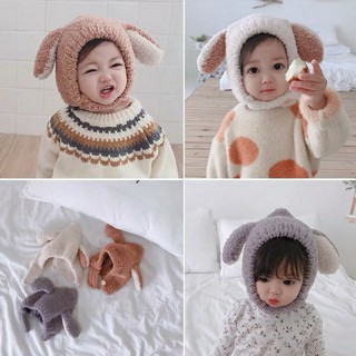 Mũ Len Lông Cừu Cài Cúc Cho Bé _giadung247