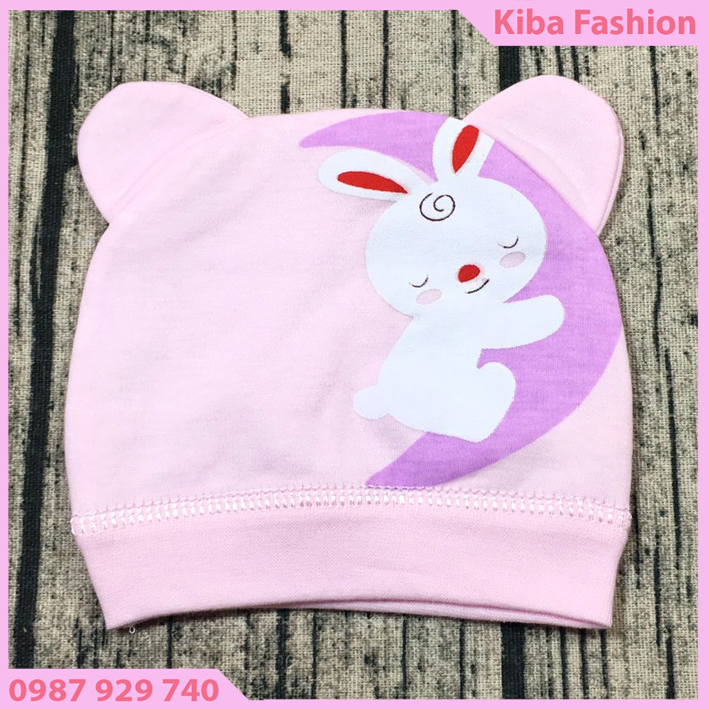 Mũ cotton sơ sinh cao cấp cho bé