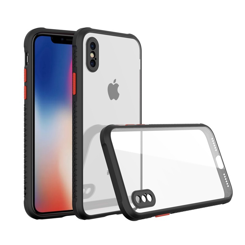 Ốp Điện Thoại Koosuk Cho Iphone 6 6s 7 8 Plus X Xr Xs Max Có Lưng Trong Suốt Và Viền Bảo Vệ Camera