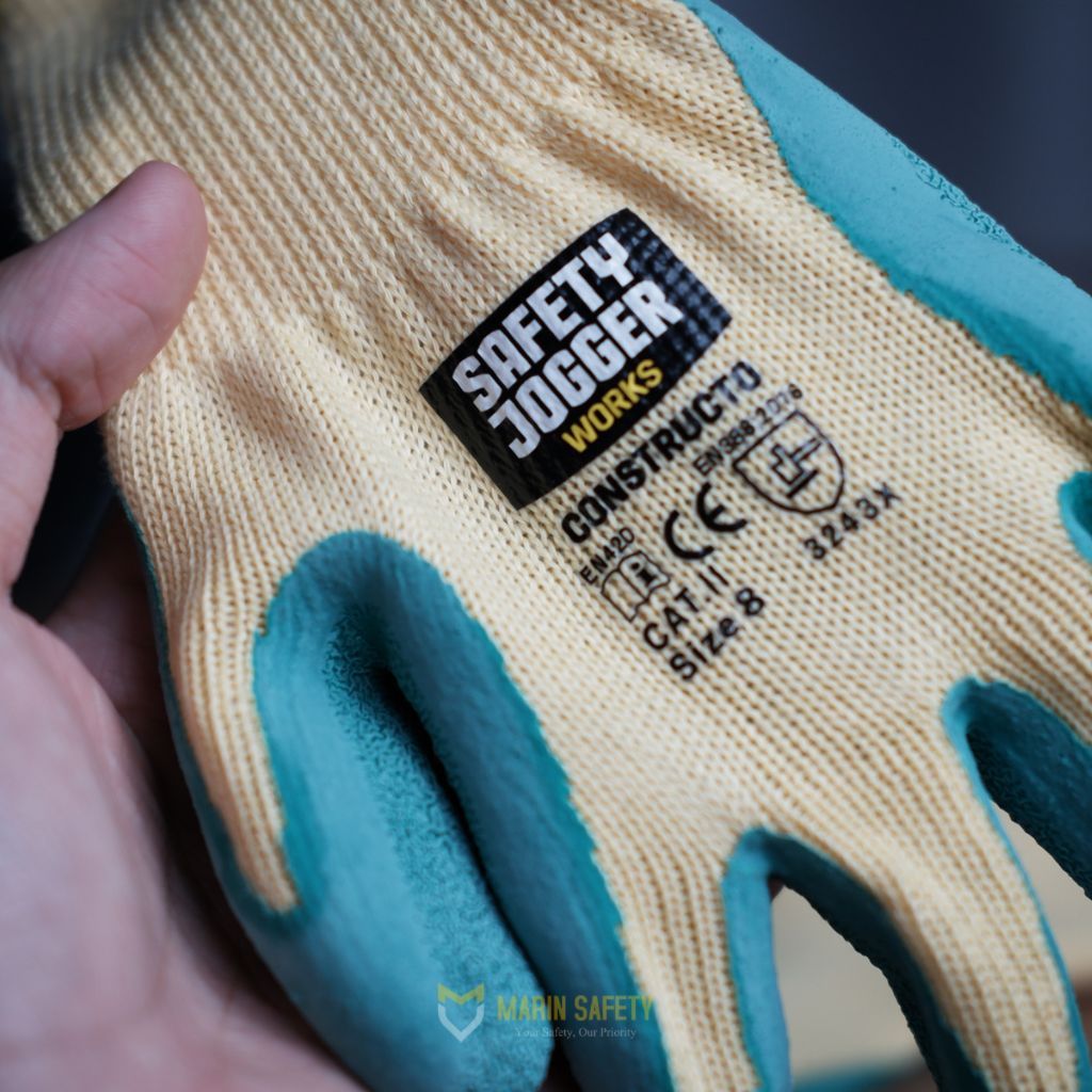 Găng tay lao động chống cắt Safety Jogger Constructo cấp độ 2 - Găng tay bảo hộ chống đâm xuyên tiêu chuẩn EN388:2016