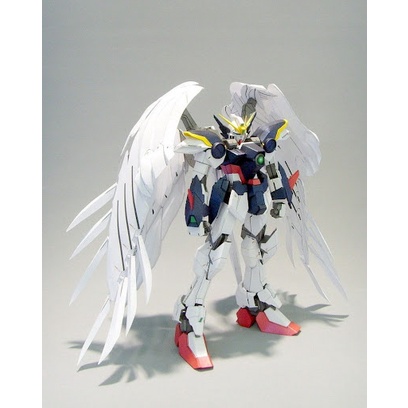 Mô hình giấy 3D Mô hình nhân vật Gumdam XXXG-00W0 Wing Ze ro Custom V1