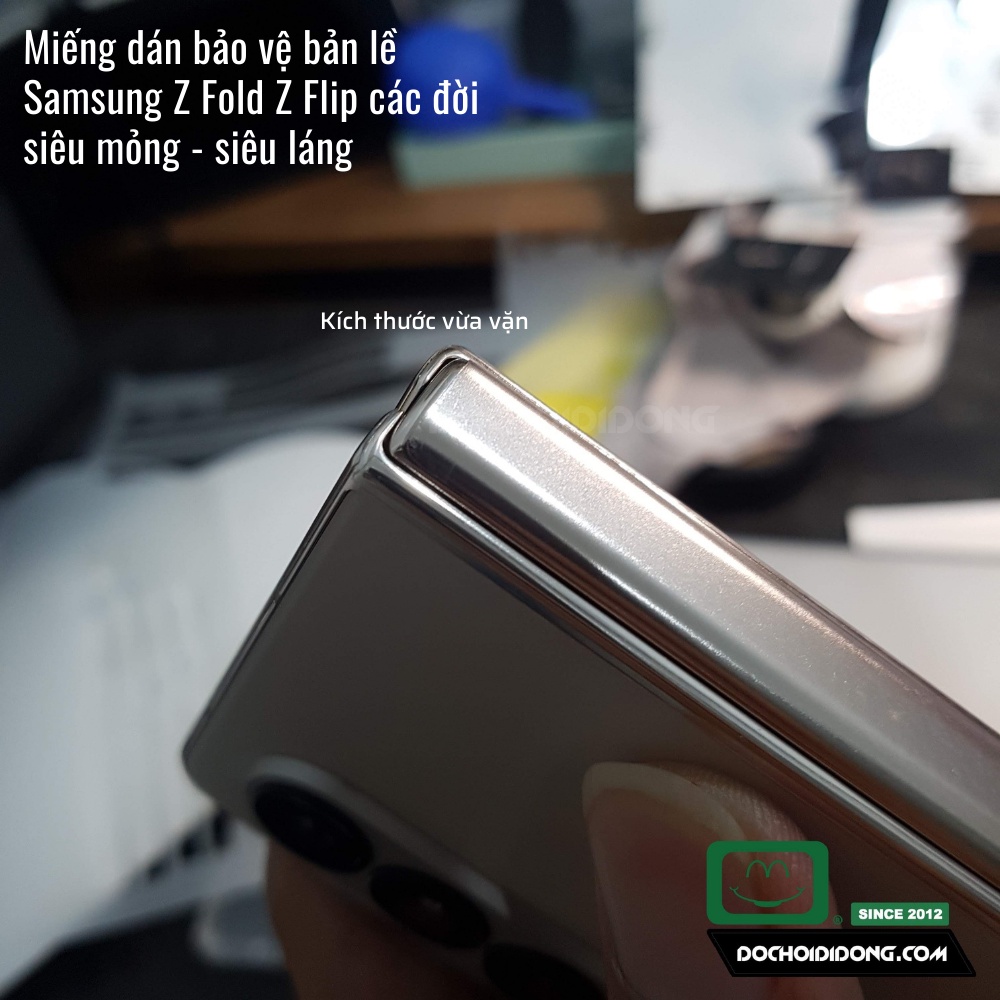 Combo 2 miếng dán bảo vệ bản lề  Samsung Z Fold 2 3 Fold4 Fold5 - Flip 2 3 Flip4 Flip5 các loại nhám siêu mỏng