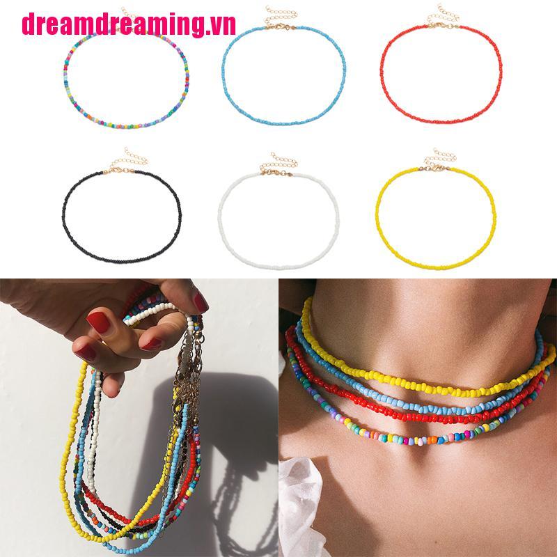 Vòng Cổ Choker Đính Hạt Phong Cách Bohemian