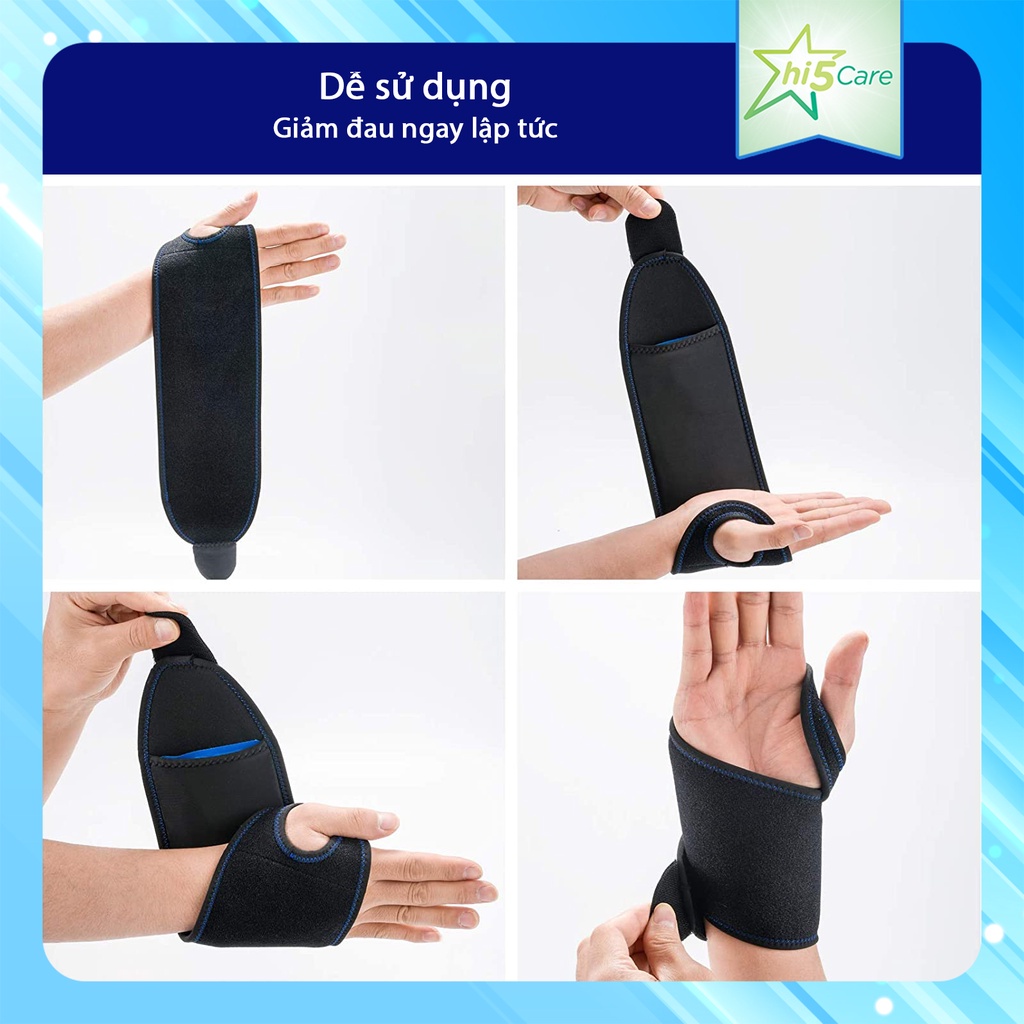 Túi gel chườm nóng / lạnh cố định cổ tay hỗ trợ khi chơi thể thao, bong gân