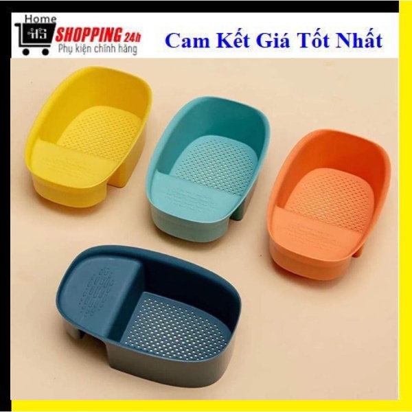 Khay nhựa BẦU DỤC treo bồn rửa bát có lưới lọc rác đa năng sắc màu, rổ nhựa đựng rác treo bồn rửa chén Homeshopping24h