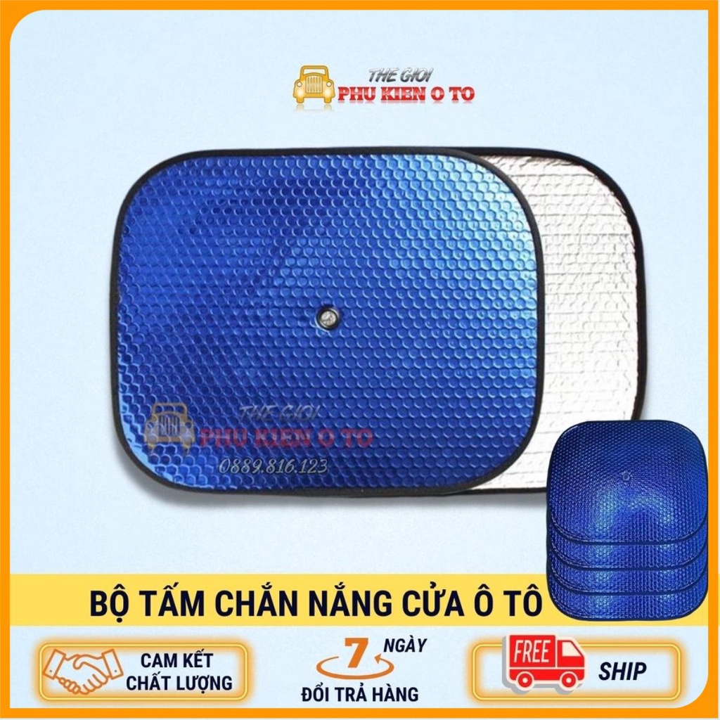 Tấm Che Nắng Ô Tô, Tấm Chắn Nắng Ô Tô Xe Hơi Phản Quang Phủ Nhôm Bạc Cách Nhiệt, Chống Thấm Nước