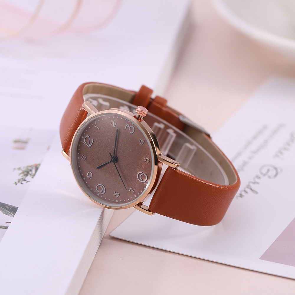 Đồng hồ quartz LWCC KH023 dây da thời trang thanh lịch