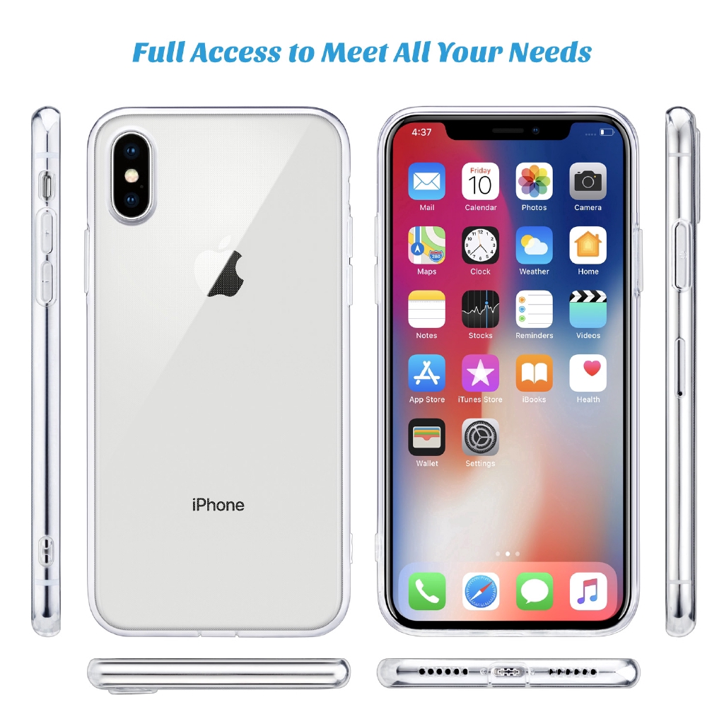 For iPhone 13 12 Mini 11 Pro X 7 8 6 6S Plus 5 5S SE XS Max XR 2020 ỐP SILICON TRONG SUỐT SIÊU TRONG DẺO MỎNG KHOE MÁY | BigBuy360 - bigbuy360.vn