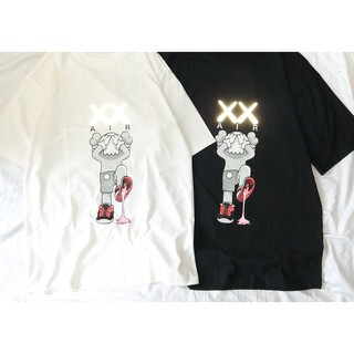 áo Thun tay lỡ form rộng kaws Nam Nữ