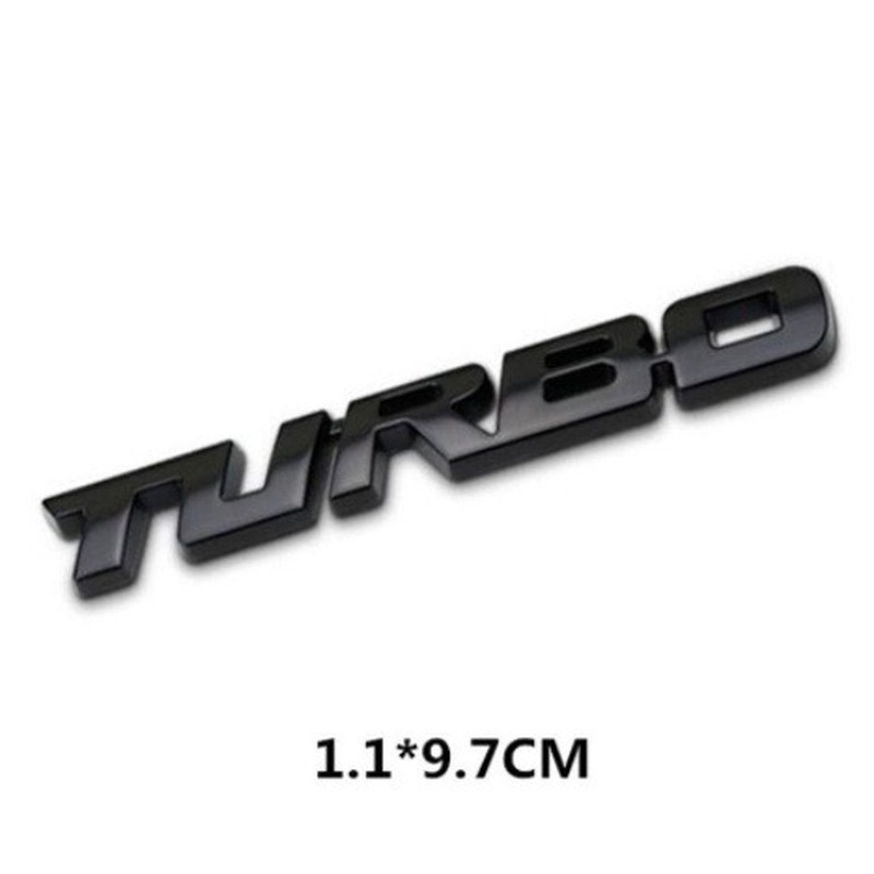 Chữ TURBO 3D Kim Loại - Trang Trí Xe Ô Tô Loại Đẹp