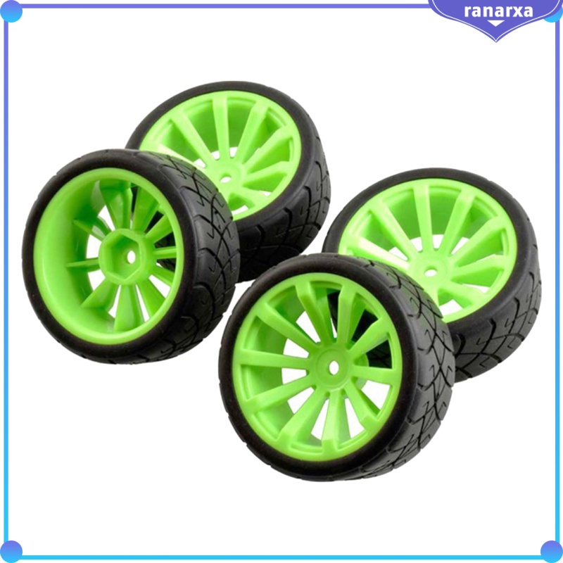 4 Xe đua điều khiển lốp cao su 1 / 10 cho WLtoys 144001 124018 124019 Phụ kiện thay thế xe RC