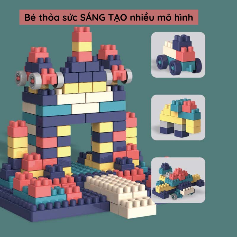 Đồ chơi LEGO 520 chi tiết AIQ Store xếp hình lắp ráp sáng tạo , Trò Chơi Xếp Hình phát triển trí tuệ cho bé