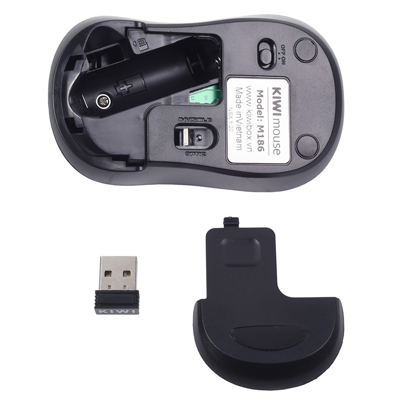 Chuột không dây Kiwi M186 CHÍNH HÃNG tặng kèm pin AA | BigBuy360 - bigbuy360.vn