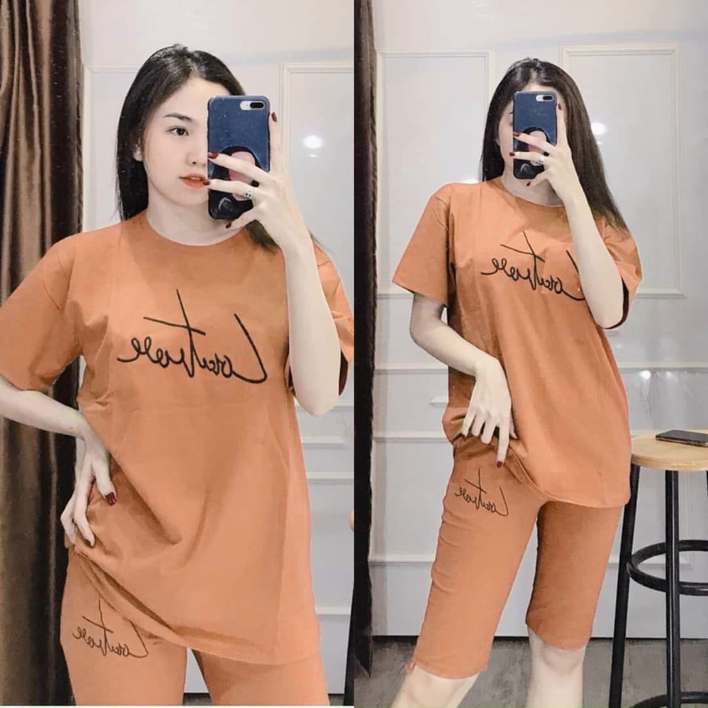Set Cotton Lửng Chữ Ký Thêu( 40~70kg) - Y Hình
