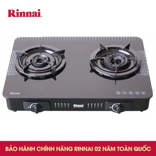 Bếp Gas Đôi Rinnai RV-615Slim Mặt Kính Thời Trang (Bảo Hành 2 Năm Chính Hãng)