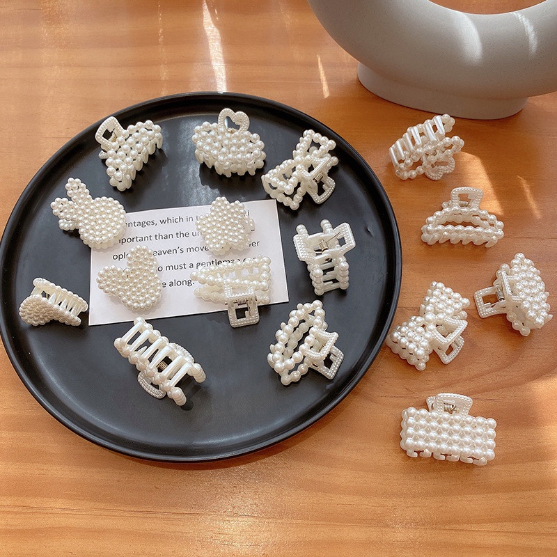 ✨✨ Kẹp Tóc Hình Nơ Đính Ngọc Trai Bằng Hợp Kim Thời Trang