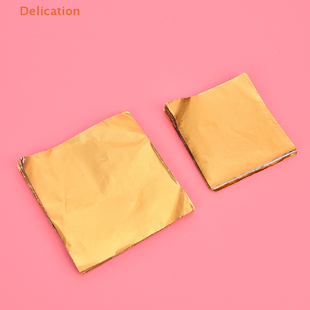 [Delication] Gói 100 Giấy Thiếc Mạ Vàng Đựng Bánh Kẹo Sô Cô La Cho Tiệc Tùng