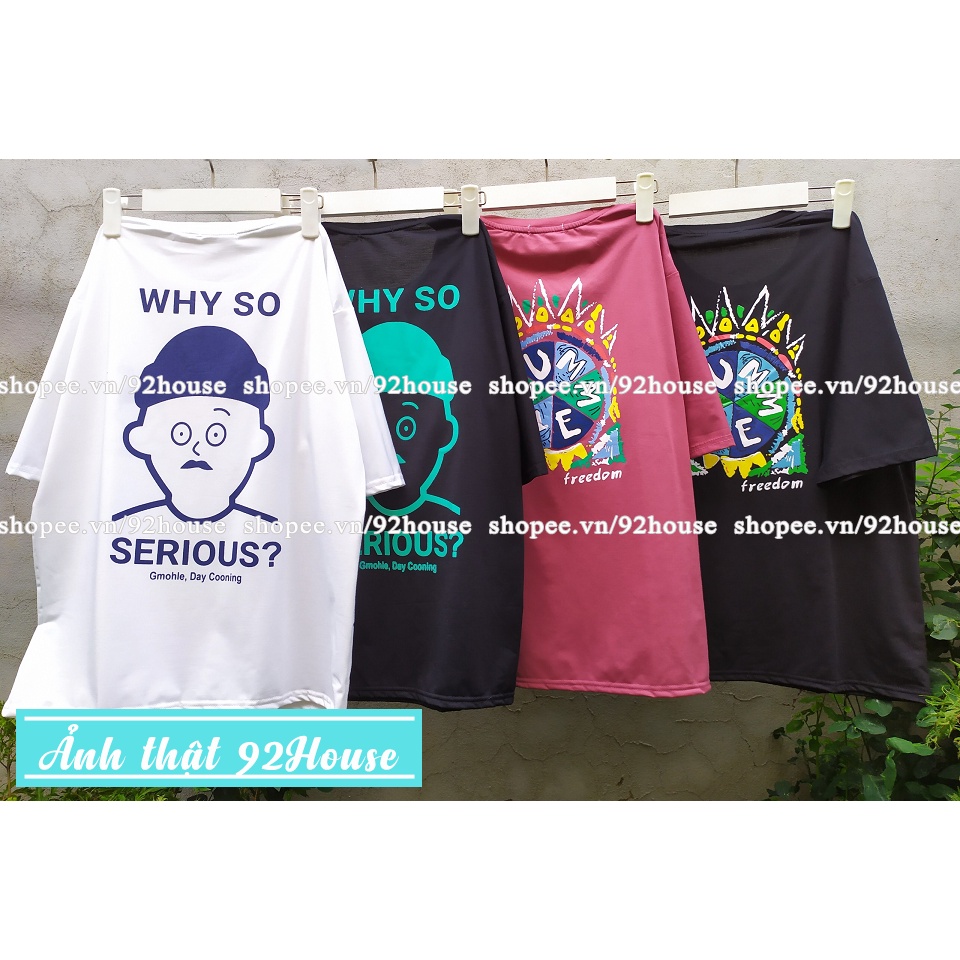Áo thun nam nữ mùa hè tự do tay lỡ phom rộng áo phông unisex