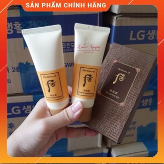 Sét sữa rửa mặt và tẩy trang whoo vàng (40ml *2)