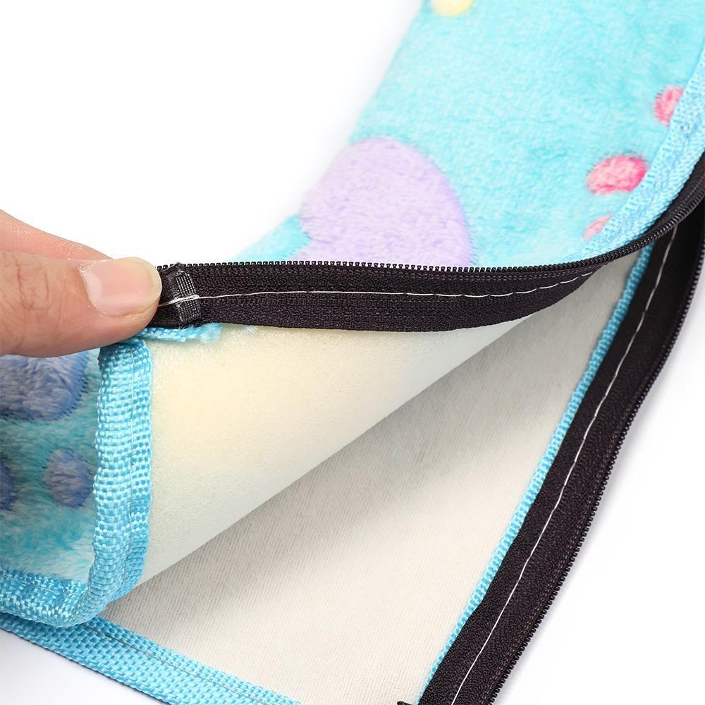 Vỏ Bọc Nắp Bồn Cầu Hình Chân Mèo Bằng Nhung Dày Dặn Chống Thấm Nước Tiện Dụng