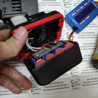 [DIY] Miếng nâng chiều cao cho hộp pin Hitachi 14.4V để độ sang mạch 4s30A