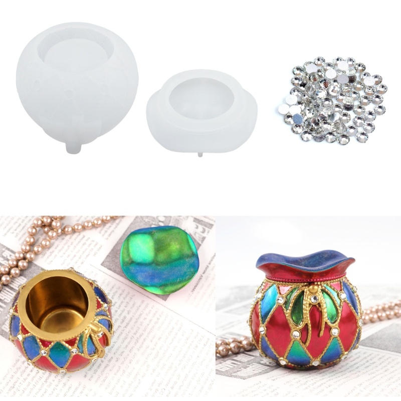 Sa Khuôn Silicon Làm Đồ Trang Sức Hình Túi May Mắn 3D