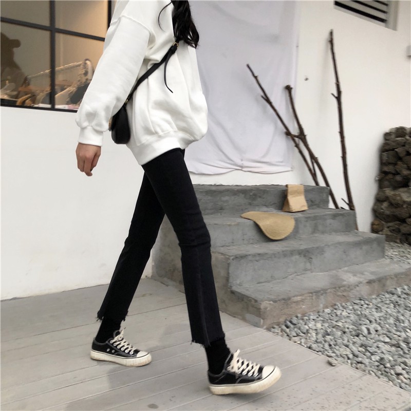 Quần bò loe gấu cắt răng cưa BA0067 | BigBuy360 - bigbuy360.vn