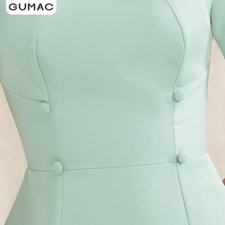 Đầm rã kiểu tay xếp GUMAC DA1060
