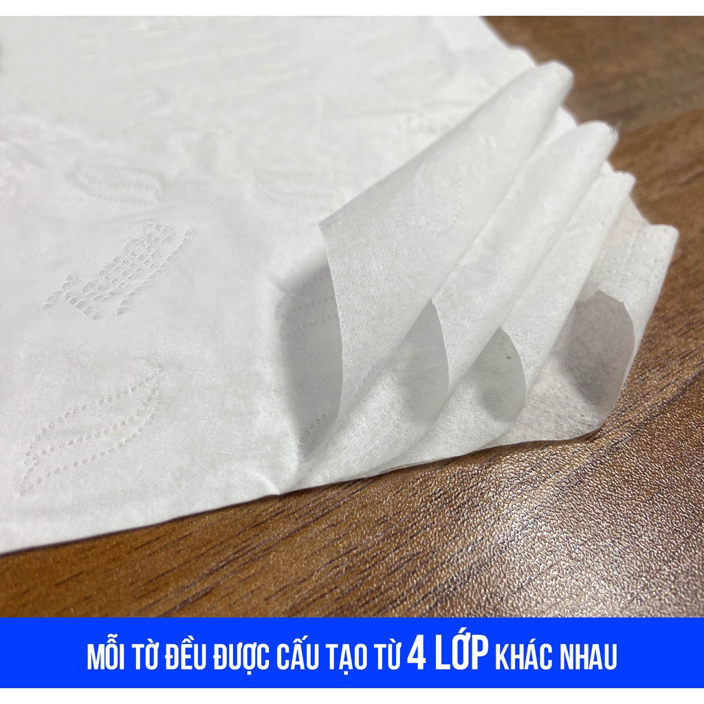 Lốc 4 Hộp Khăn Giấy Rút TEMPO - 90 Tờ/Hộp