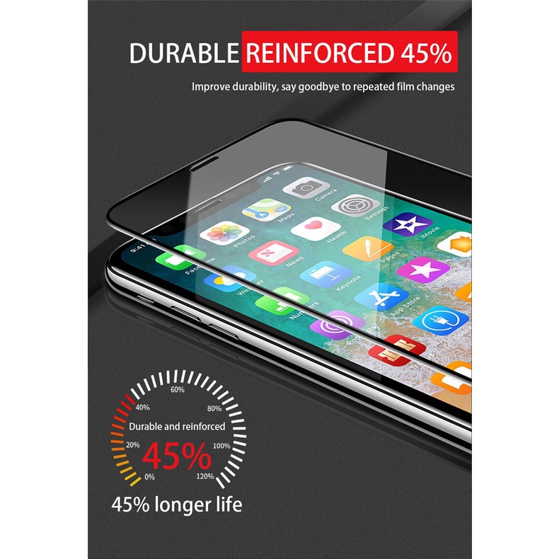 Kính cường lực 9D cao cấp bảo vệ màn hình cho Iphone 6 6s 7 8 Plus X Xs 12 Mini 11 Pro Max 7 8 Xr Xs X 11 12 Pro Max