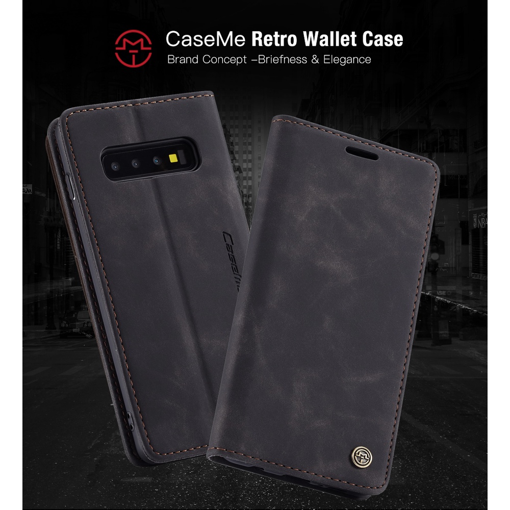CaseMe Bao da điện thoại nắp gập cho Samsung Galaxy S10 Lite S10e S9 S8 Plus S7 Edge 5G