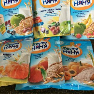 Bột  ăn dặm  fruto Nga  đủ vị  đate  mới  nhất