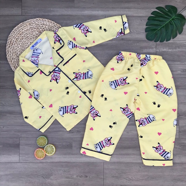 Bộ đồ ngủ Pijama Kate dài tay cho tay cho bé trai/bé gái (12-30kg) - HIROKIDS